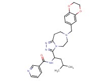 N-{1-[7-(2,3-dihydro-1,4-benzodioxin-6-ylmethyl)-6,7,8,9-tetrahydro-5H-[1,2,4]triazolo[4,3-d][1,4]diazepin-3-yl]-3-methylbutyl}nicotinamide