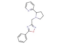 2-{1-[(5-phenyl-1,2,4-oxadiazol-3-yl)methyl]-2-pyrrolidinyl}pyridine