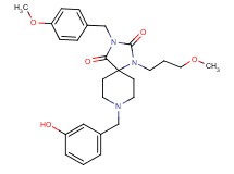 8-(3-hydroxybenzyl)-3-(4-methoxybenzyl)-1-(3-methoxypropyl)-1,3,8-triazaspiro[4.5]decane-2,4-dione