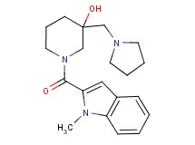 1-[(1-methyl-1H-indol-2-yl)carbonyl]-3-(pyrrolidin-1-ylmethyl)piperidin-3-ol