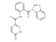N-[2-(1H-benzimidazol-1-ylcarbonyl)phenyl]-6-oxo-1,6-dihydropyridazine-3-carboxamide
