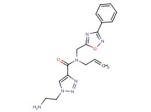 N-allyl-1-(2-aminoethyl)-N-[(3-phenyl-1,2,4-oxadiazol-5-yl)methyl]-1H-1,2,3-triazole-4-carboxamide hydrochloride