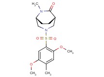 (1S*,5R*)-3-[(2,5-dimethoxy-4-methylphenyl)sulfonyl]-6-methyl-3,6-diazabicyclo[3.2.2]nonan-7-one