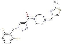 1-{[1-(2,6-difluorobenzyl)-1H-1,2,3-triazol-4-yl]carbonyl}-4-[(2-methyl-1,3-thiazol-4-yl)methyl]piperazine