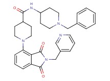 N-(1-benzyl-4-piperidinyl)-1-[1,3-dioxo-2-(3-pyridinylmethyl)-2,3-dihydro-1H-isoindol-4-yl]-4-piperidinecarboxamide