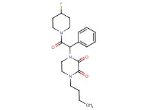 1-butyl-4-[2-(4-fluoropiperidin-1-yl)-2-oxo-1-phenylethyl]piperazine-2,3-dione