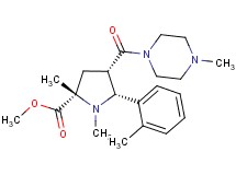 methyl (2S*,4S*,5R*)-1,2-dimethyl-5-(2-methylphenyl)-4-[(4-methyl-1-piperazinyl)carbonyl]-2-pyrrolidinecarboxylate
