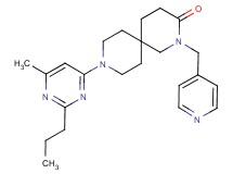 9-(6-methyl-2-propylpyrimidin-4-yl)-2-(pyridin-4-ylmethyl)-2,9-diazaspiro[5.5]undecan-3-one