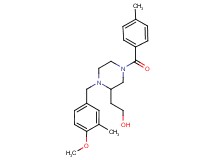 2-[1-(4-methoxy-3-methylbenzyl)-4-(4-methylbenzoyl)-2-piperazinyl]ethanol