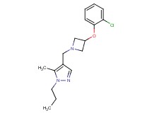 4-{[3-(2-chlorophenoxy)-1-azetidinyl]methyl}-5-methyl-1-propyl-1H-pyrazole