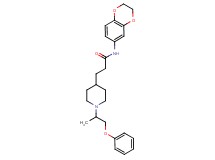 N-(2,3-dihydro-1,4-benzodioxin-6-yl)-3-[1-(1-methyl-2-phenoxyethyl)-4-piperidinyl]propanamide