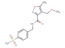 N-[4-(aminosulfonyl)benzyl]-4-(methoxymethyl)-5-methylisoxazole-3-carboxamide
