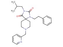 3-isobutyl-1-(2-phenylethyl)-8-(2-pyridinylmethyl)-1,3,8-triazaspiro[4.5]decane-2,4-dione