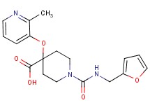 1-{[(2-furylmethyl)amino]carbonyl}-4-[(2-methylpyridin-3-yl)oxy]piperidine-4-carboxylic acid