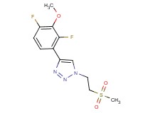 4-(2,4-difluoro-3-methoxyphenyl)-1-[2-(methylsulfonyl)ethyl]-1H-1,2,3-triazole