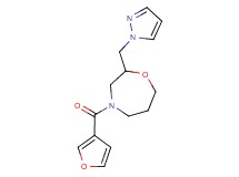 4-(3-furoyl)-2-(1H-pyrazol-1-ylmethyl)-1,4-oxazepane