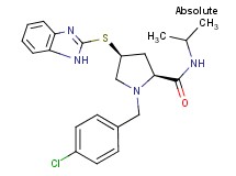 (4S)-4-(1H-benzimidazol-2-ylthio)-1-(4-chlorobenzyl)-N-isopropyl-L-prolinamide