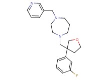1-{[3-(3-fluorophenyl)tetrahydro-3-furanyl]methyl}-4-(3-pyridinylmethyl)-1,4-diazepane
