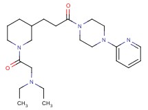 N,N-diethyl-2-oxo-2-(3-{3-oxo-3-[4-(2-pyridinyl)-1-piperazinyl]propyl}-1-piperidinyl)ethanamine