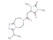 5-[2-(3-isopropyl-5,6,8,9-tetrahydro-7H-[1,2,4]triazolo[4,3-d][1,4]diazepin-7-yl)-2-oxoethyl]-1,3-dimethyl-2,4-imidazolidinedione