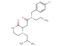 N-(4-chlorobenzyl)-2-(1-isobutyl-3-oxo-2-piperazinyl)-N-propylacetamide