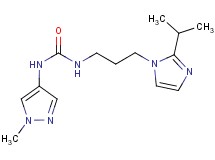 N-[3-(2-isopropyl-1H-imidazol-1-yl)propyl]-N'-(1-methyl-1H-pyrazol-4-yl)urea