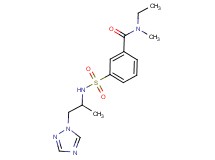N-ethyl-N-methyl-3-({[1-methyl-2-(1H-1,2,4-triazol-1-yl)ethyl]amino}sulfonyl)benzamide