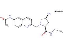 (2S,4S)-1-{[6-(acetylamino)quinolin-2-yl]methyl}-4-amino-N-ethylpyrrolidine-2-carboxamide