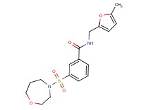N-[(5-methyl-2-furyl)methyl]-3-(1,4-oxazepan-4-ylsulfonyl)benzamide