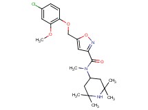 5-[(4-chloro-2-methoxyphenoxy)methyl]-N-methyl-N-(2,2,6,6-tetramethyl-4-piperidinyl)-3-isoxazolecarboxamide