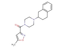 1-[(5-methyl-3-isoxazolyl)carbonyl]-4-(1,2,3,4-tetrahydro-2-naphthalenyl)piperazine