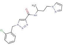 1-(2-chlorobenzyl)-N-[1-methyl-3-(1H-pyrazol-1-yl)propyl]-1H-1,2,3-triazole-4-carboxamide
