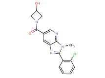 1-{[2-(2-chlorophenyl)-3-methyl-3H-imidazo[4,5-b]pyridin-6-yl]carbonyl}azetidin-3-ol