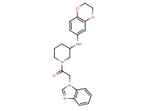 1-(1H-benzimidazol-1-ylacetyl)-N-(2,3-dihydro-1,4-benzodioxin-6-yl)-3-piperidinamine