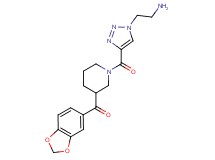 (1-{[1-(2-aminoethyl)-1H-1,2,3-triazol-4-yl]carbonyl}piperidin-3-yl)(1,3-benzodioxol-5-yl)methanone