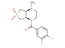 (4aS*,7aR*)-1-(3,4-difluorobenzoyl)-4-methyloctahydrothieno[3,4-b]pyrazine 6,6-dioxide