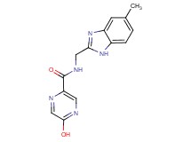 5-hydroxy-N-[(5-methyl-1H-benzimidazol-2-yl)methyl]pyrazine-2-carboxamide