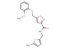N-[(5-methyl-2-thienyl)methyl]-5-{[2-(methylthio)phenoxy]methyl}-3-isoxazolecarboxamide