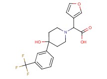 3-furyl{4-hydroxy-4-[3-(trifluoromethyl)phenyl]piperidin-1-yl}acetic acid