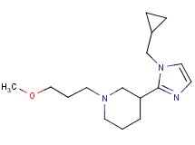 3-[1-(cyclopropylmethyl)-1H-imidazol-2-yl]-1-(3-methoxypropyl)piperidine