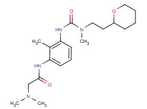 N~2~,N~2~-dimethyl-N~1~-{2-methyl-3-[({methyl[2-(tetrahydro-2H-pyran-2-yl)ethyl]amino}carbonyl)amino]phenyl}glycinamide