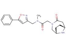 N-methyl-2-[rel-(1S,6R)-4-oxo-3,9-diazabicyclo[4.2.1]non-3-yl]-N-[(5-phenyl-3-isoxazolyl)methyl]acetamide hydrochloride