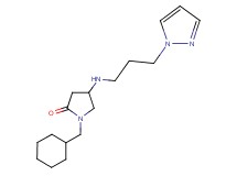 1-(cyclohexylmethyl)-4-{[3-(1H-pyrazol-1-yl)propyl]amino}-2-pyrrolidinone