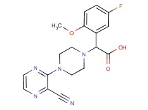 [4-(3-cyanopyrazin-2-yl)piperazin-1-yl](5-fluoro-2-methoxyphenyl)acetic acid