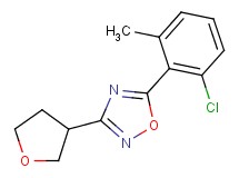 5-(2-chloro-6-methylphenyl)-3-(tetrahydrofuran-3-yl)-1,2,4-oxadiazole