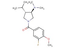 (3R*,4S*)-1-(3-fluoro-4-methoxybenzoyl)-4-isopropyl-N,N-dimethyl-3-pyrrolidinamine