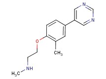 N-methyl-2-(2-methyl-4-pyrimidin-5-ylphenoxy)ethanamine