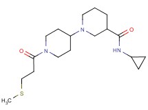 N-cyclopropyl-1'-[3-(methylthio)propanoyl]-1,4'-bipiperidine-3-carboxamide
