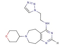 7-(tetrahydro-2H-pyran-4-yl)-N-[2-(1H-1,2,3-triazol-1-yl)ethyl]-6,7,8,9-tetrahydro-5H-pyrimido[4,5-d]azepin-4-amine