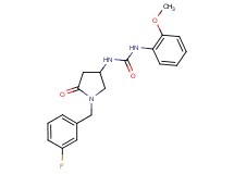 N-[1-(3-fluorobenzyl)-5-oxo-3-pyrrolidinyl]-N'-(2-methoxyphenyl)urea